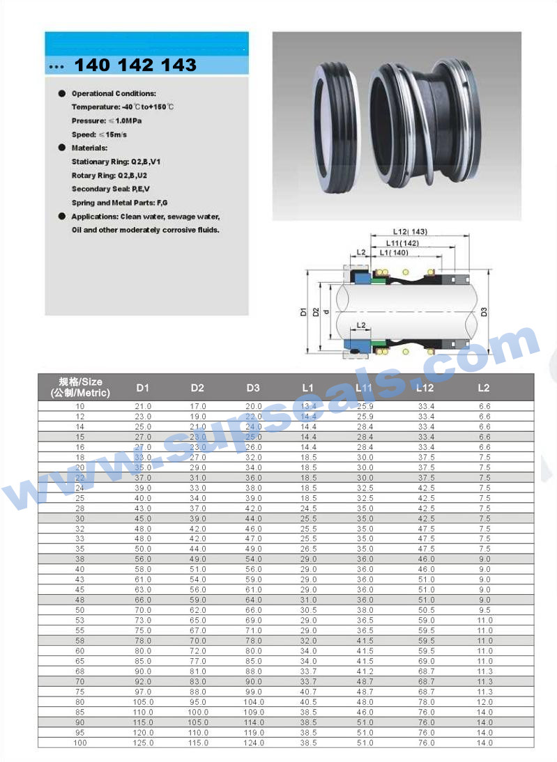 140 Mechanical Seal