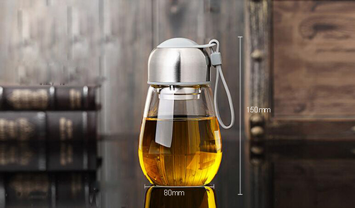 High Borosilicate Glass Single Wall Tumber Bottle for Gifts