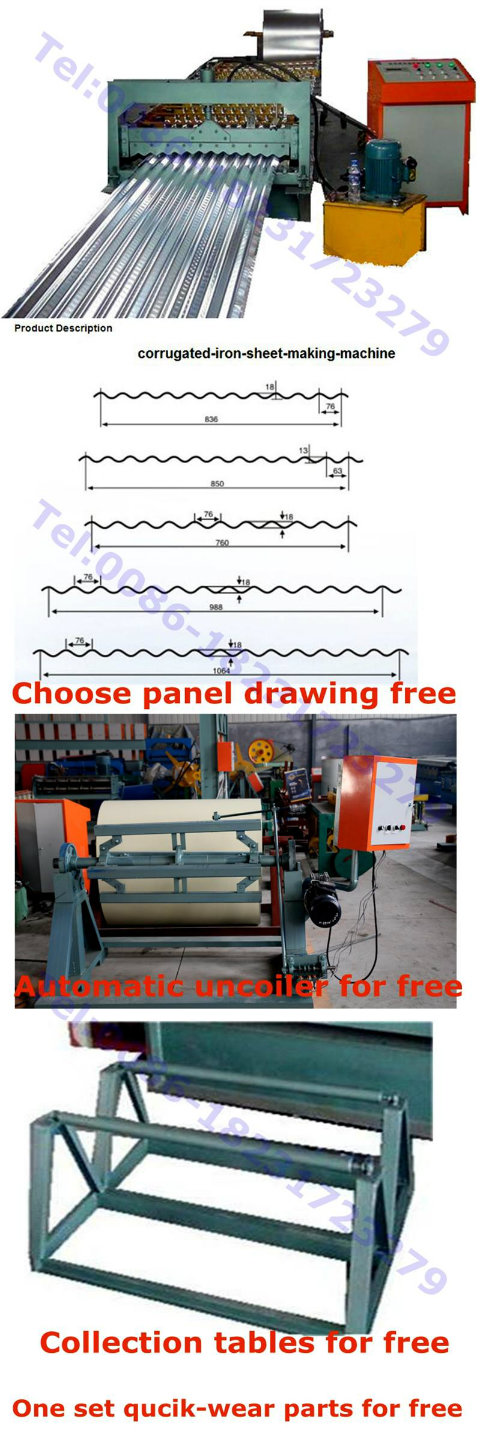 Hot Cheap Roof Roll Forming Machine for Metal Corrugated Roof