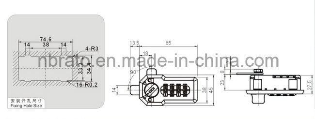 Rd-101 Plastic Digital Gym Cabinet Lock