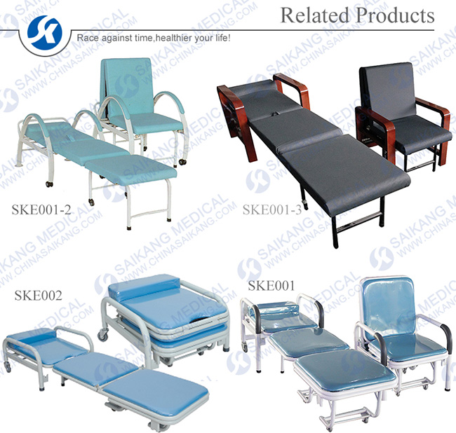 Steel Chair, Hospital Accompany Chair, Types of Chairs Pictures (CE/FDA/ISO)