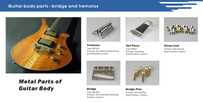 Non-Tremolo Bridge Electric Guitar Parts