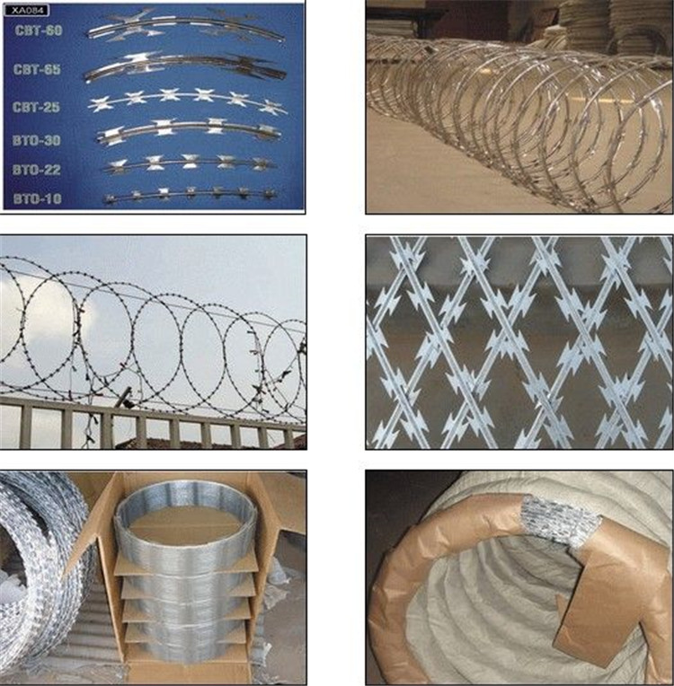 Razor Barbed Wire Hot-Dipped/Electric Galvanized