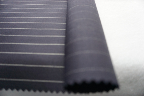 Strip Navy Wool Fabric of 100% Wool