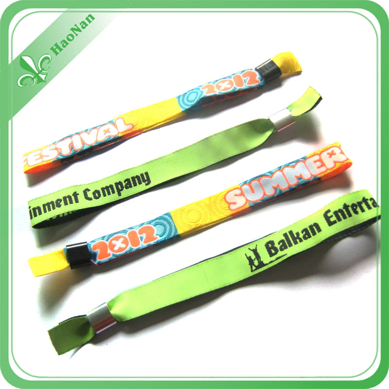 Custom Best Quality Festival Woven Fabric Wristband for Events