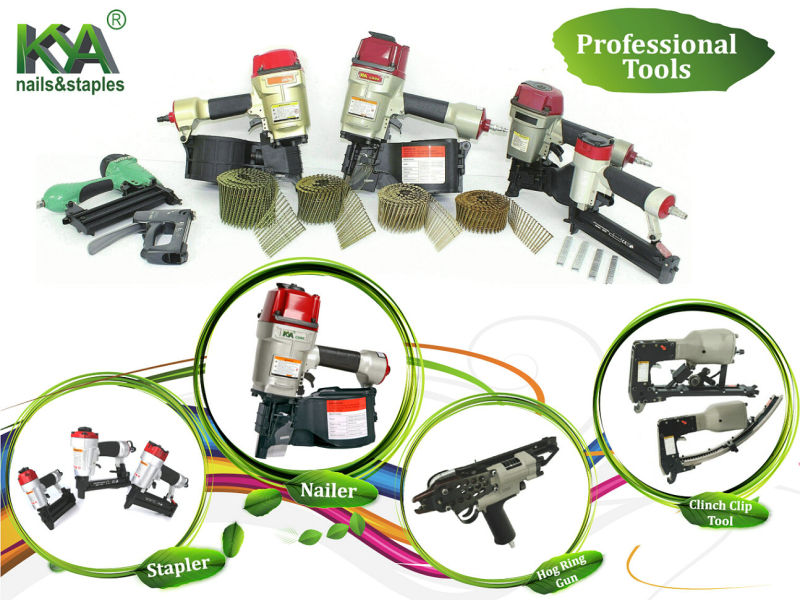 (8016) Pneumatic Staplers for Construction, Decoration