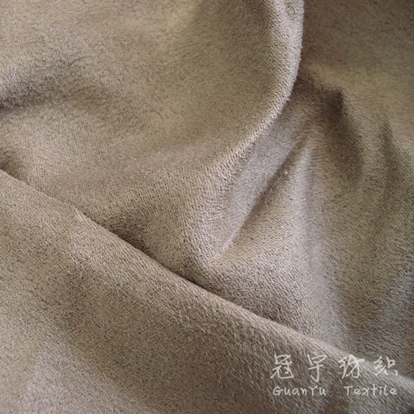 Faux Suede Polyester Leather Fabric Without Backing for Home Textile