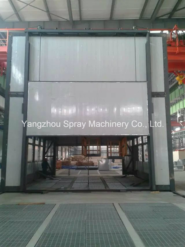 Movable Spraying Room with Track for Train or Bus