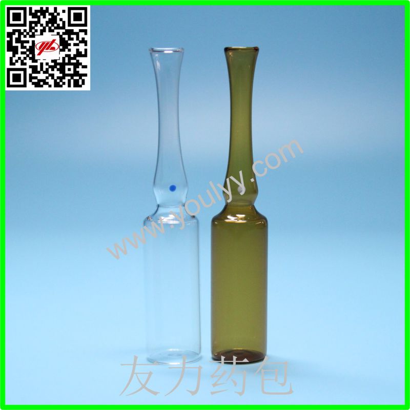 Clear and Amber Medical Glass Ampoule