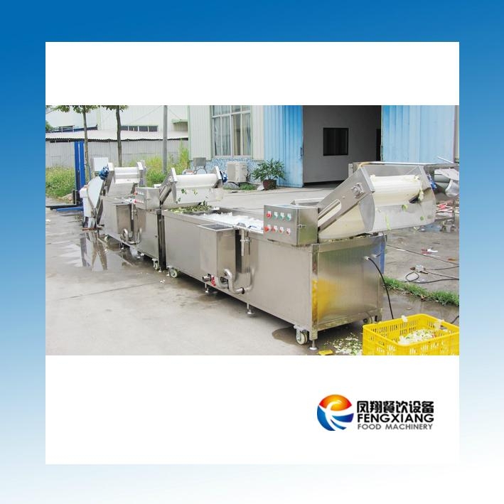 Cwa-2000 Complete Automatic Production Line From Receiving of Fruits and Vegetables to Cutting Washing. Salad Cutting Washing Production Line