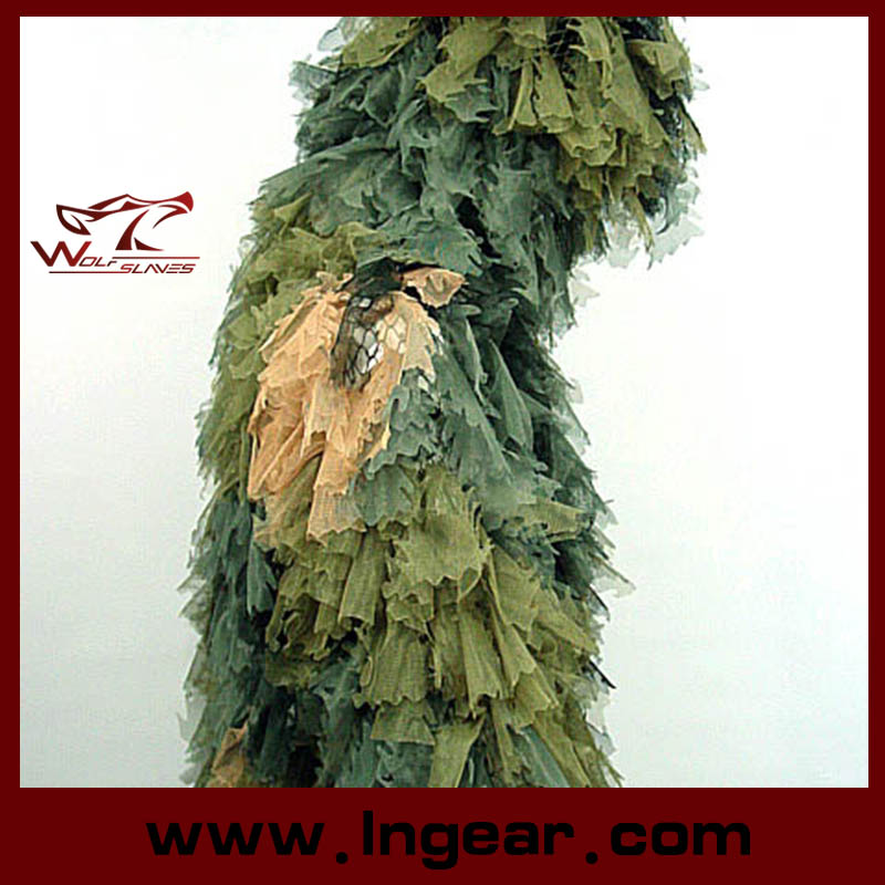 Camouflage Clothing Ghillie Suit Leaf Ghillie Suit for Sniper Hunting Suit