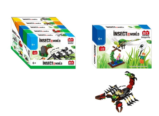 Boutique Building Block Toy for DIY Insect World-Dragonfly