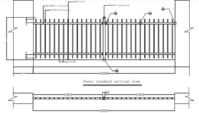 Akzonobel Powder Coating Knock Down Metal Fencing