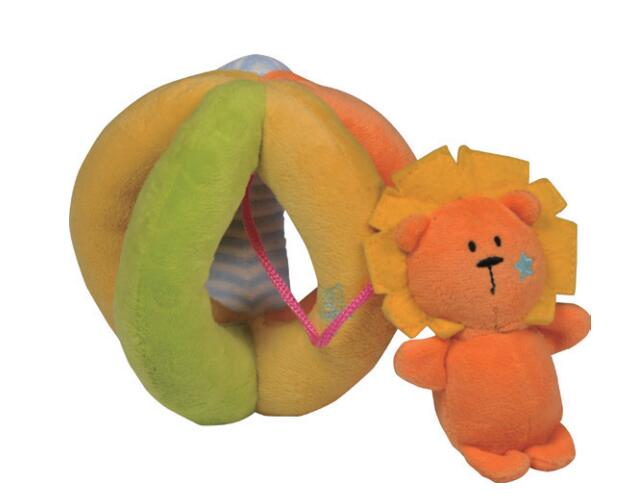 Factory Supply Baby Stuffed Plush Rattle Toy