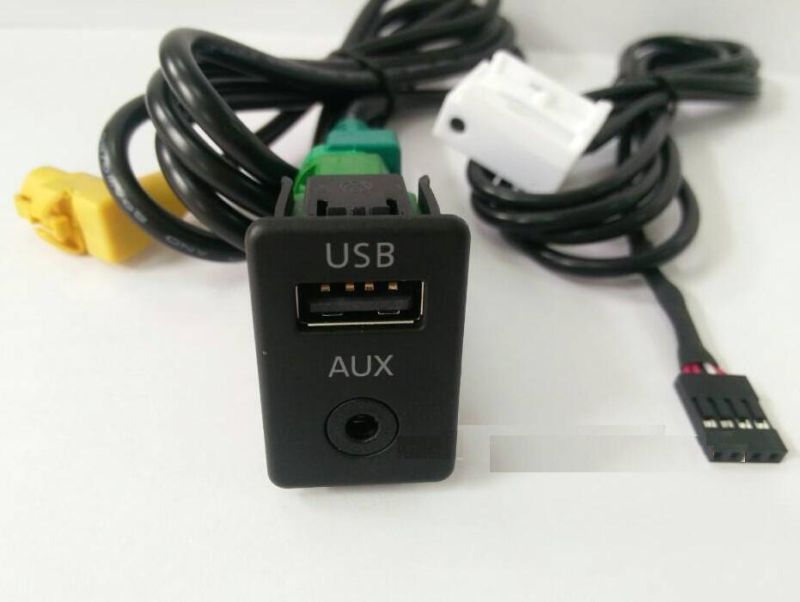 VW RCD510 Aux USB Switch with Wire Cable