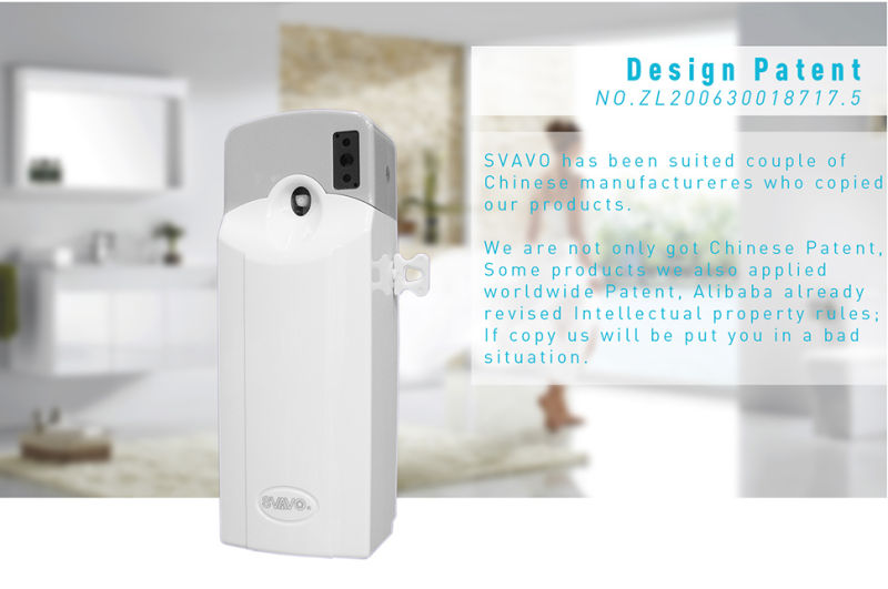 2015 Svavo V-870 Lockable 300ml/320ml Bathroom Automatic Perfume Fragrance Dispenser Wall Mounted Air Freshener Dispenser