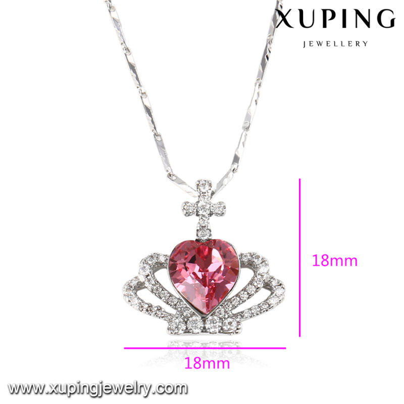 43152 Fashion Elegant Heart-Shaped Crystals From Swarovski Jewelry Pendant Necklace