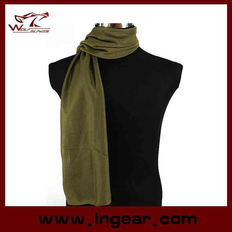 Scarves New Brand Multi Tactical Camouflage Net Mesh Army Scarf Cover Neckerchief Camo Military Hiking Scarves