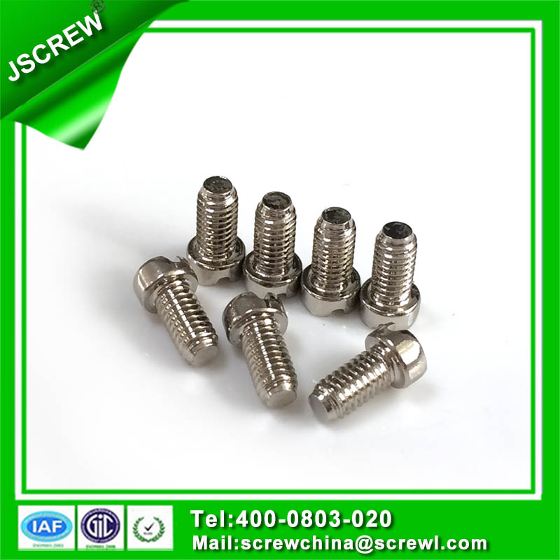 Cross Recess White Nickel Plated Cap Head Machine Screws