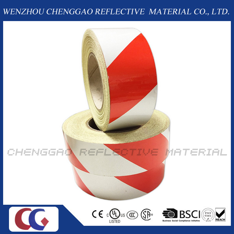 3100 Pet Untearable Material Reflective Prestriped Barricade Tape (C1300-S)