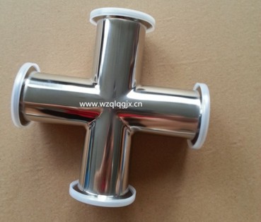 Sanitary Stainless Steel Pipe Fitting Butt Welding Cross