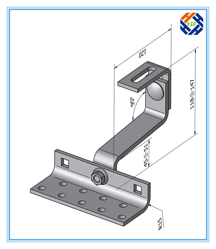 Roof Hook for Solar Panel Mounting Bracket