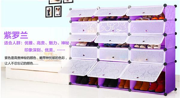 Custom Foldable Plastic Cabinet Wardrobe (Transparent)