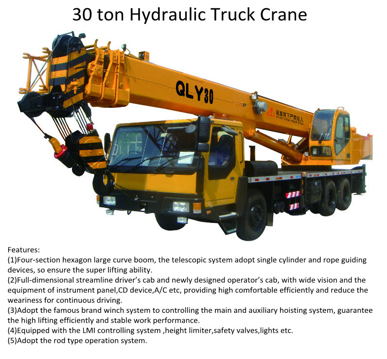 Best Quality 30 Ton Tavol Group Mobile Truck Crane From China to Sales