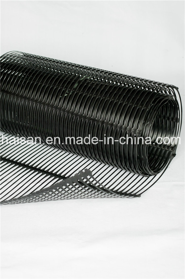 Newest Designed 1-3m Width 170kn/M High Tensile Strength Uniaxial Plastic Geogrid for Stabilizer