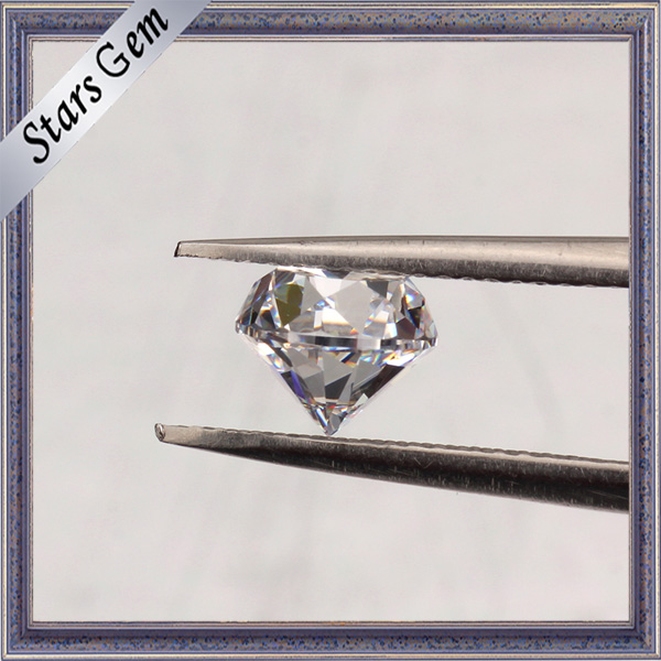 Wuzhou Manufacturer Round Star Cut 40% Heavy Weight Cubic Zirconia