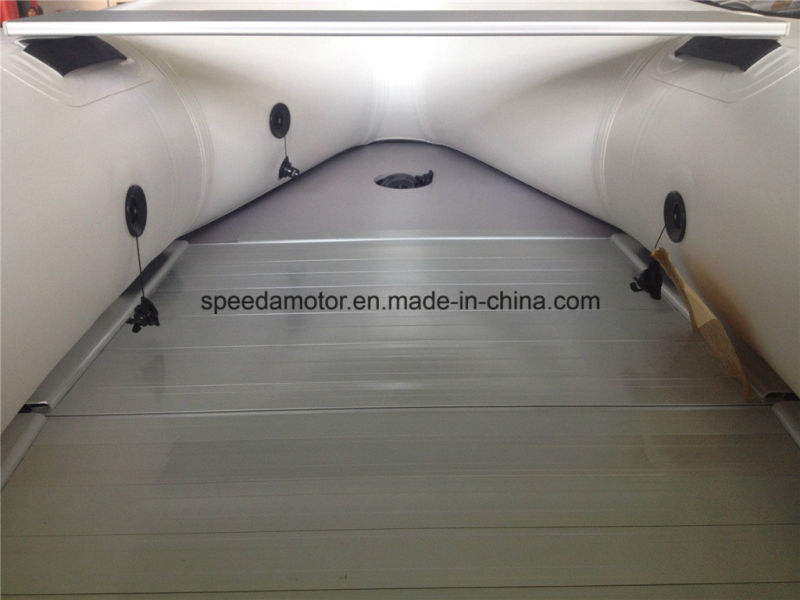 PVC Hull Material Inflatable Boat with Outboard Motor