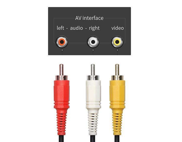 3RCA to 3RCA Audio and Video Cable, with Stopper or Without Stopper Optional