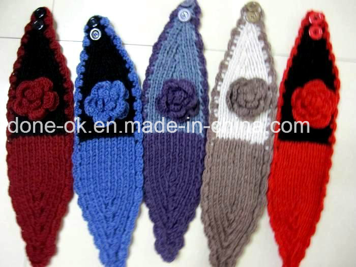 Custom Fashion New Design Hand Knitted Ladies Headband Neckwarmer Turban