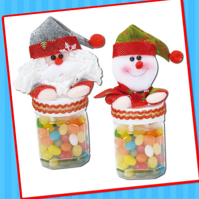 Xmas Christmas Santa Claus Toy with Candy Container