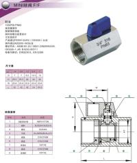 Stainless Steel Mini Ball Valve with Reduced-Bore