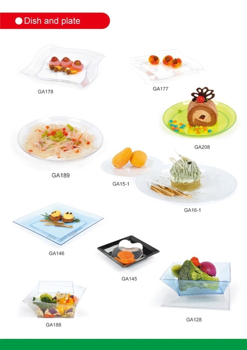 Tableware Disposable Plate Plastic Tray Dinner Ware