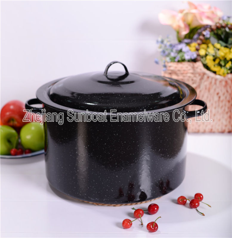 Sunboat 21qt Enamel Stock Pot/ Enamel Steamer/Stew Pot