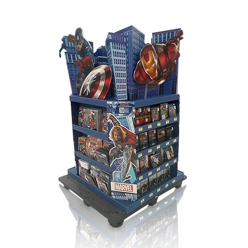 Pop Store Cardboard Display Shelf, Advertising Cardboard Display Stand