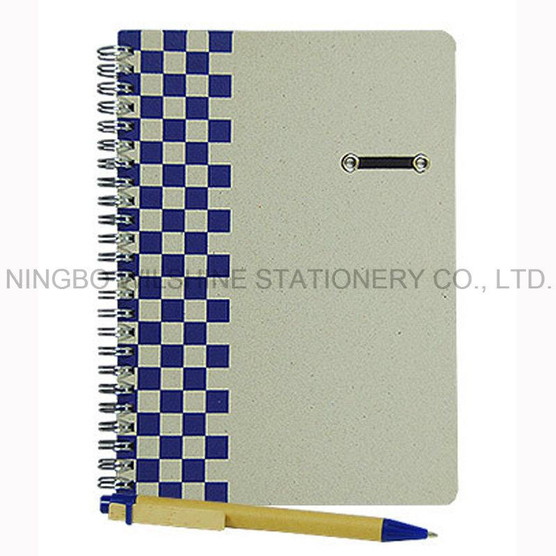 Good Quality Paper Binding Notebook with Paper Pen (SNB109)