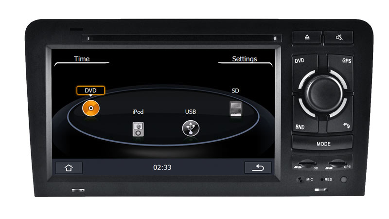 2 DIN Car DVD Player for Audi A3 Audi S3 GPS Navigation (HL-8796GB)