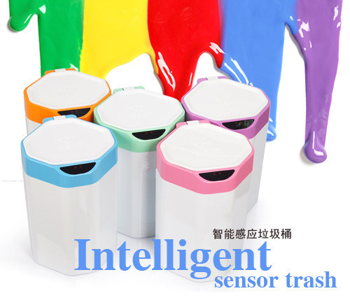 8L Round Automatic Sensor Dustbin with ABS Plastic