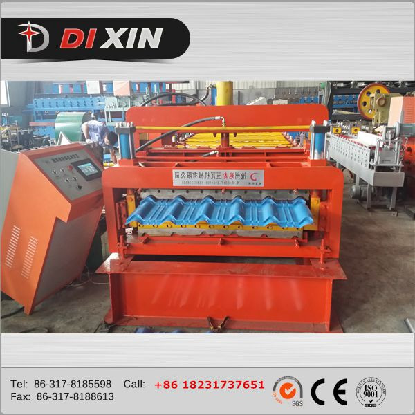 Dx828/850 Corrugated Steel and Glazed Tile Double Layer Roll Forming Machine