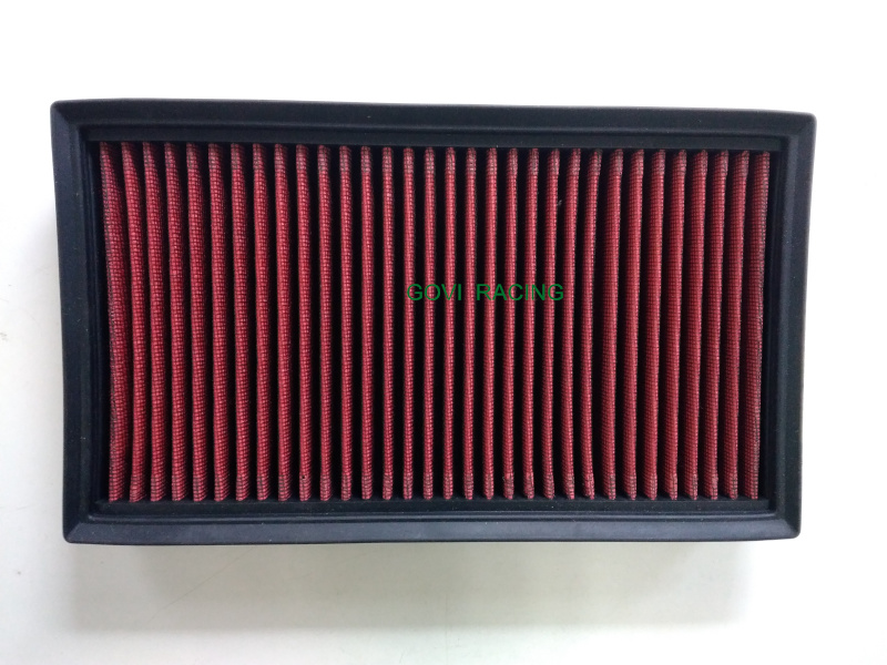 Replacement Panel Car Air Filter with Stainless Steel or Red