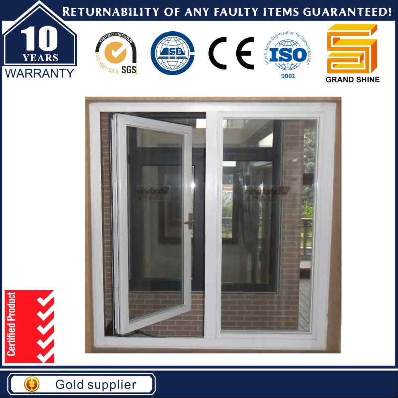 Powder Coated Grey Aluminum Casement Window