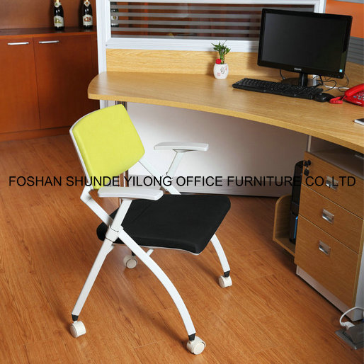 Comfortable Modern Fabric Stackable School Training Room Chair with Writing Pad