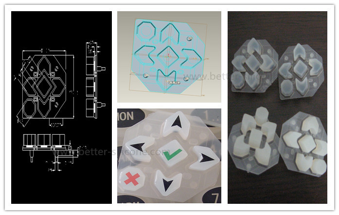 Custom Silk Screen Printing Silicone Rubber Keypad