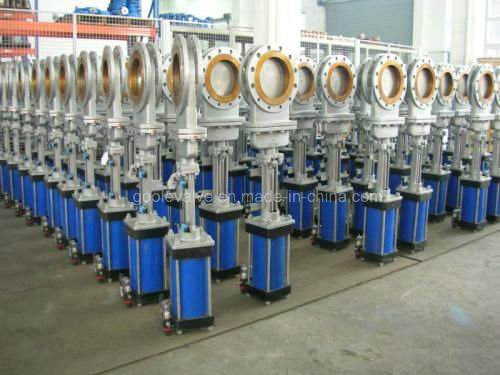 Pneumatic Wafer Type Slurry Knife Gate Valve (PZ673X)