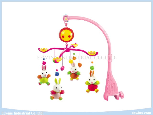 Infant Toys Wind up Musical Toys Baby Mobiles with Fabric Pendant