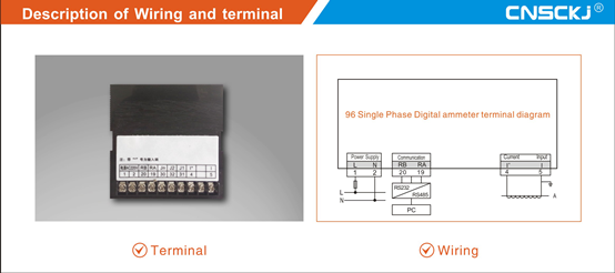 Dm96-I Novel Design Single Phase Ampere Meter