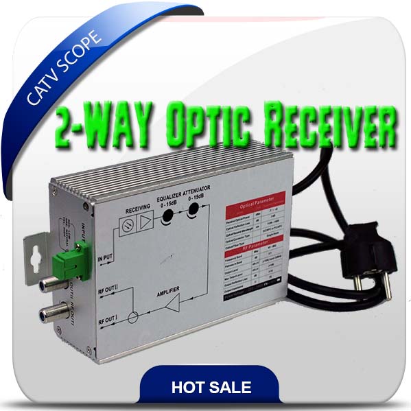 FTTH 2 Way Output CATV Fiber Optic Receiver